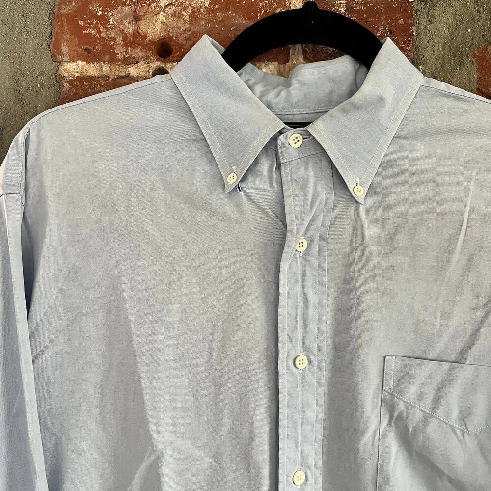 VTG Abercrombie & Fitch Men's Blue Dress Shirt 16.5 33 L 25x32